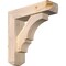 Ekena Millwork Balboa Craftsman Smooth Bracket w/ Offset Brace, Douglas Fir, 5 1/2"W x 20"D x 20"H BKT0604X20X20BOA04SDF - alternate 1
